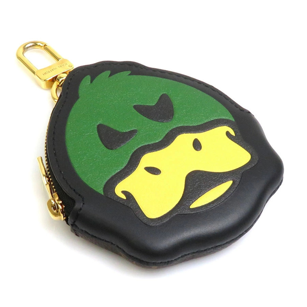 Louis Vuitton Coin Wallet Nigo Collaboration Card Holder Leather Yellow Green